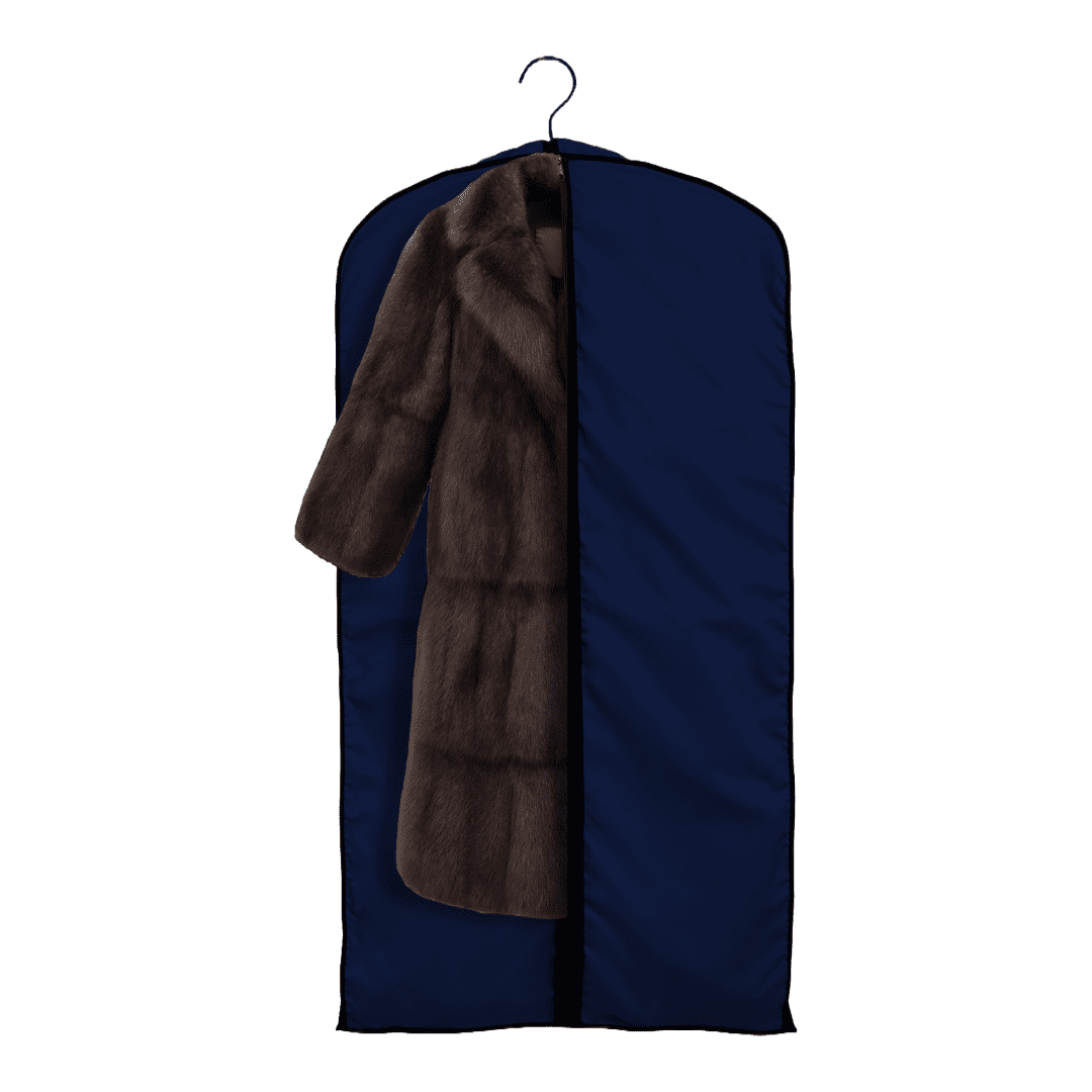 Basic LTD Breathable Navy Cotton Poplin Garment Bag, 1 Count