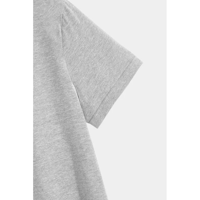 ABPHQTO Camiseta gris con estampado gráfico Spade K para hombre