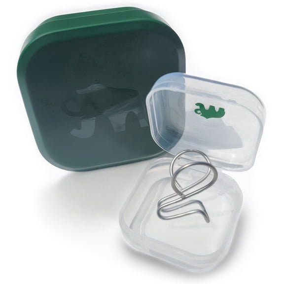 Silent Mammoth Small Adjustable Reusable Internal Nasal Dilator for Easier Nasal Breathing, Clear/Silver, 1 Count