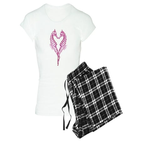

CafePress - Seahorses Heart - Women s Light Pajamas