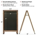 thumbnail image 4 of Excello Global Products A-Frame Combo, Chalkboard and Coroplast Poster Holder, 24x36, Brown, 4 of 8