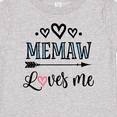 thumbnail image 4 of Inktastic Memaw Grandma Loves Me Girls Baby T-Shirt, 4 of 5