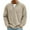 AC03-Khaki, variant on Mens Quarter Zip Pullover Corduroy Sweatshirt Casual Mock Neck Sweater Tops Lightweight Stand Collar Shirts Army Green XL