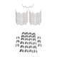 thumbnail image 1 of 55 Piezas De Vidrio De Invernadero De Acero Inoxidable G & W Clips No Se Oxidan Repuestos Sunnimix Clips de acristalamiento, 1 of 8