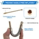 thumbnail image 5 of 1 Set de extensión de válvula de llanta de cobre de 180 grados con extensor de vástago de válvula de llanta de acero inoxidable universal de 125 mm para automóvil, motocicleta, RV, camión, bicicleta, 5 of 6