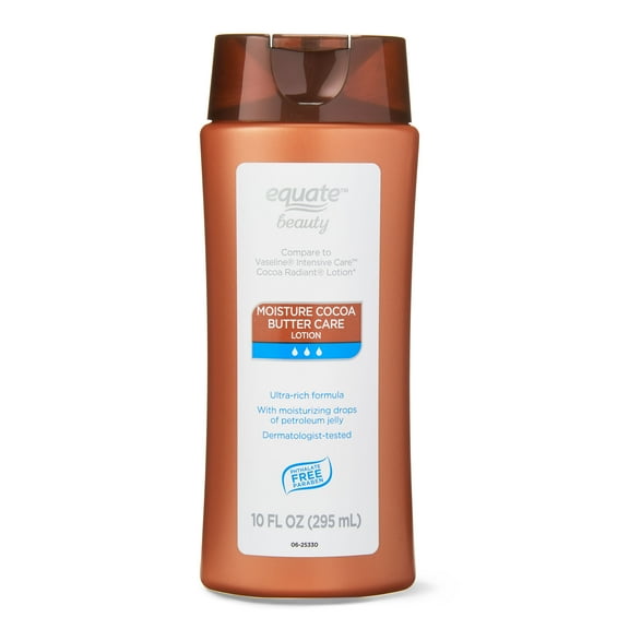 Equate Moisture Cocoa Butter Care Lotion, 10 fl oz, Compare to Vaseline® Intensive Care™ Coca Radiant® Lotion