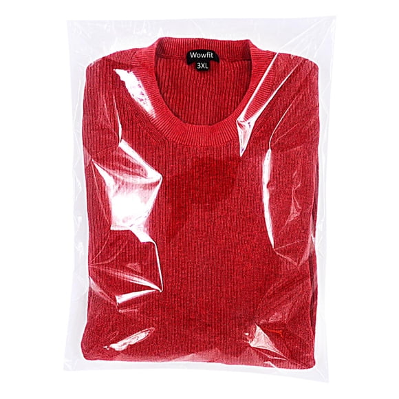 Bolsas de plástico Wowfit, 100 unidades, 35 x 50 cm, celofán transparente