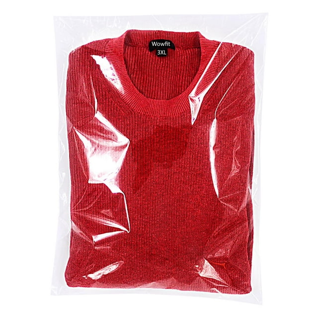 Bolsas de plástico Wowfit, 100 unidades, 35 x 50 cm, celofán transparente