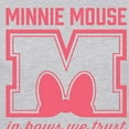 thumbnail image 3 of Disney - Minnie Mouse - In Bows We Trust - Juniors Fitted Graphic T-Shirt, 3 of 5