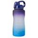 thumbnail image 1 of Worallymy Botella de agua deportiva 2000ml Botella para beber al aire libre Paja Taza de té de viaje portátil Púrpura a azul Worallymy JD735811095, 1 of 7