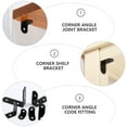 thumbnail image 2 of SHISUYAN 20Pcs Right Angle Corner Braces Stainless Steel L-shaped Bracket Corner Codes Black, 2 of 9