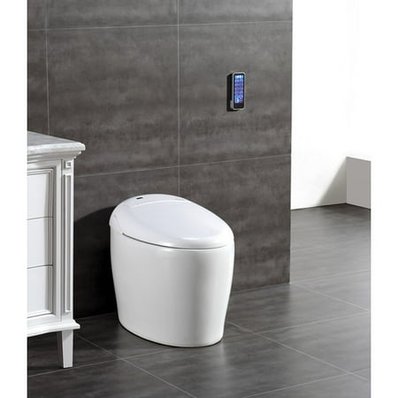 OVE Decors Tuva Elongated Bidet Toilet in White