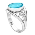 thumbnail image 2 of Blue Quartz Women Jewelry 925 Sterling Silver Ring, 2 of 9
