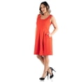thumbnail image 5 of Plus Size Scoop Neck Fit N Flare Pocket Dress, 5 of 8