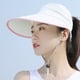 thumbnail image 3 of Sombrero para el sol plegable de ala ancha con cremallera, gorra para el cuello con bloqueo UV, sombrero para el sol de playa para verano al aire libre, 3 of 5