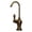 Antique Brass, variant on Point of Use Instant Hot Water Faucet with Gooseneck Spout and Self Closing Handle - Polished Chrome