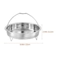thumbnail image 3 of Cesta de vapor para olla arrocera Cesta de vapor de acero inoxidable Cesta de vapor para alimentos con asa, 3 of 5