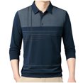 thumbnail image 2 of Blusa y camisa de manga larga con cuello vuelto para hombre, pijama deportivo para el hogar, camiseta de color liso, blusa deportiva de poliéster para hombre, 2 of 9