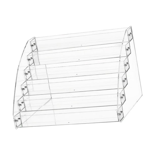 Tarjetero de visita, soporte acrílico, estante de almacenamiento, organizador de tarjetas fotográficas, estantería, tarjetero, estante de almacenamien 6 niveles