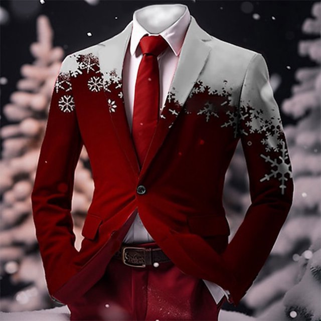 Boho For Mens Breasted Two Button Retro Ethnic Style Suits Open Front Business Casual Jacket Men'S Blazers & Suit Jackets