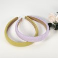 thumbnail image 5 of Unique Bargains 2 Pcs Pastoral Stripe Headbands Fashion Anti Slip Hair Accessories for Women Yellow Purple 0.87" Wide, 5 of 7