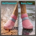 thumbnail image 5 of Deago 4PCS Dog Shoes for Small Dogs, Hot Pavement Summer Puppy Dog Boots & Paw Protectors with Soft Anti-Slip Rubber Sole, Mesh Breathable Dog Booties for Hardfloors, Walking Running, 5 of 9