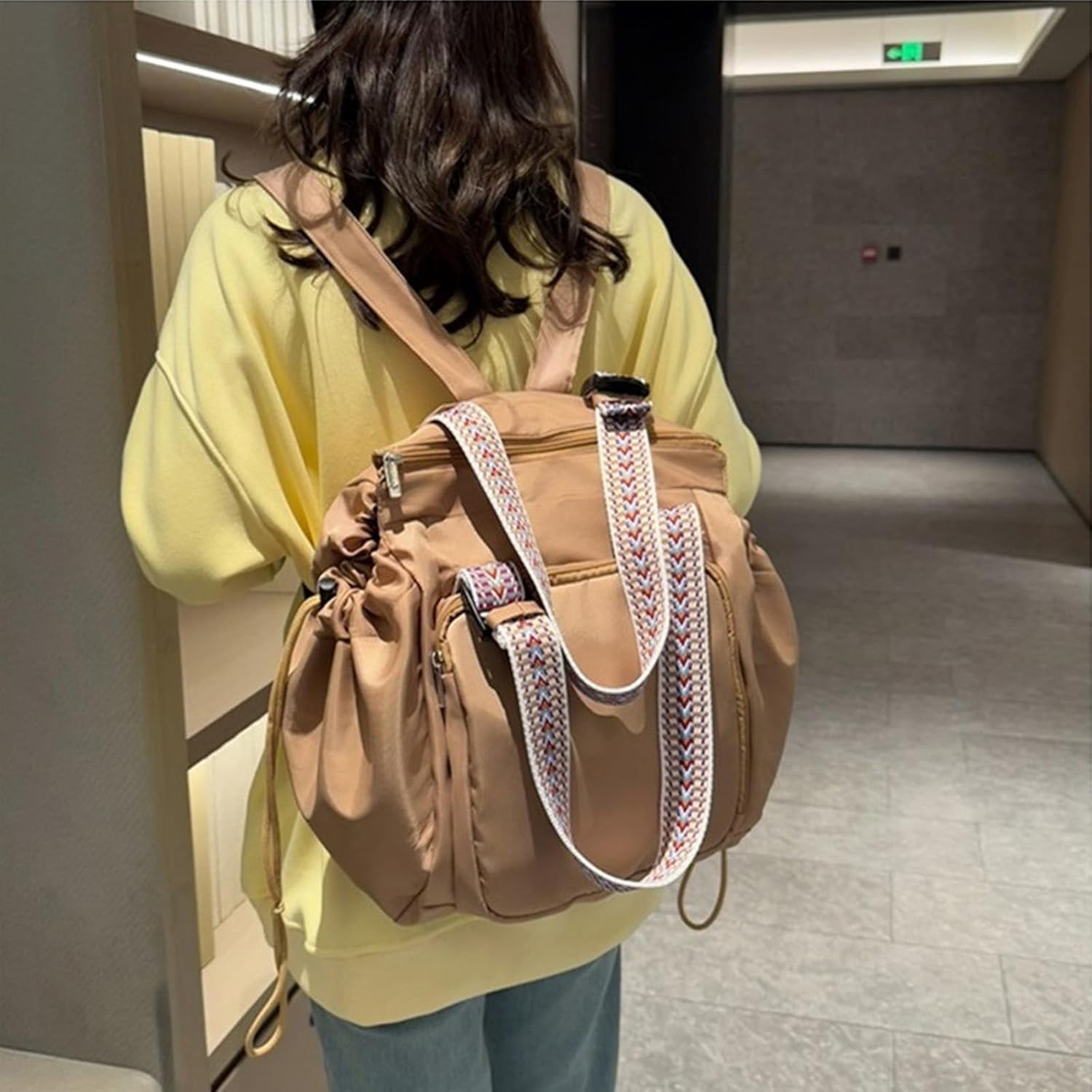 Emma and Kate Everyday Bag Multifunctional Organizer Bag Great Storage Capacity Backpack Crossbody Shoulder