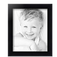 thumbnail image 2 of ArtToFrames 8" x 11" Satin Black Bull Nose Picture Frame, 8.5x11 inch Black Wood Poster Frame (WOM-1417), 5 Pack, 2 of 6