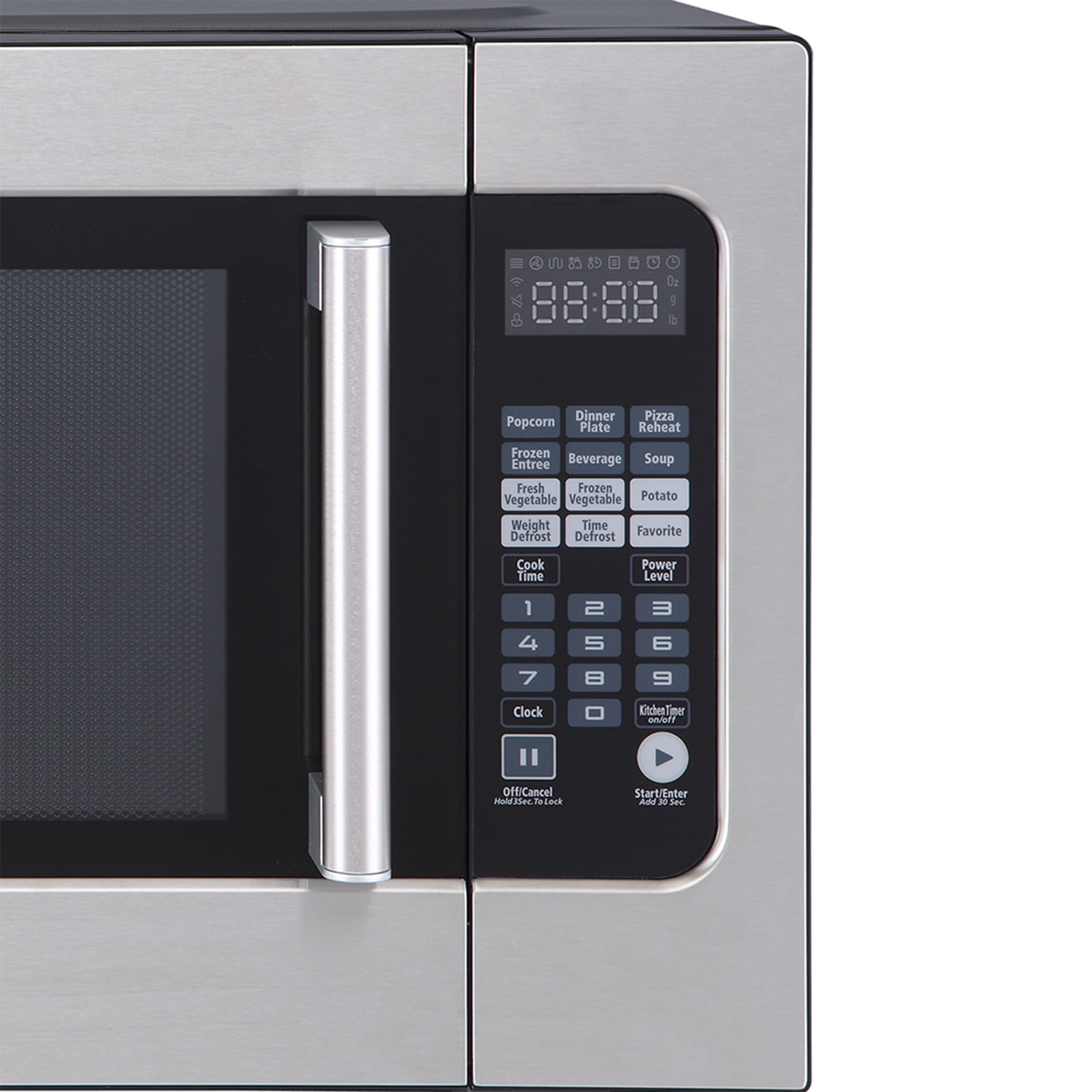 Magic Chef MC2211MS 2.2-cu. ft. 1,200-Watt Countertop Microwave with Sensor Cook, Silver