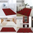 thumbnail image 2 of Red Colored Diamond Grid Home Decor Living Room Carpet Non-slip Hotel Lobby Floor Mat Kitchen Bedroom Entrance Doormat s, 2 of 7