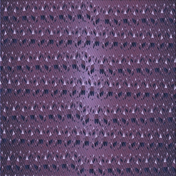 Ahgly Company Indoor Square Patterned Plum Purple Area Rugs, 4' Square