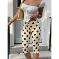 thumbnail image 5 of Women's Red Plaid Knit Elastic Leggings, 5 of 10