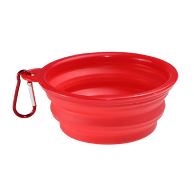 Desiderio Cuenco plegable para mascotas, cuenco grande de silicona TPE para perros, mascotas portátiles