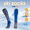 thumbnail image 7 of Mens Performance Ski Sock Long Thermal Winter Designer Snowboard Socks New, 7 of 7