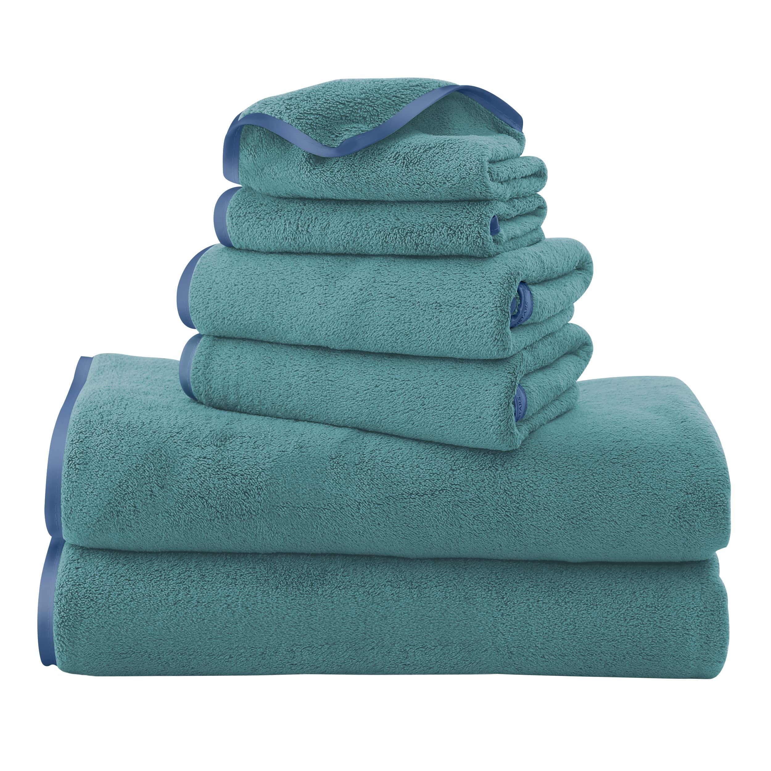 6-Piece Luxury Bath Towel Set: Includes 2 Bath Towels, 2 Hand Towels & –  Linteum Textile Supply