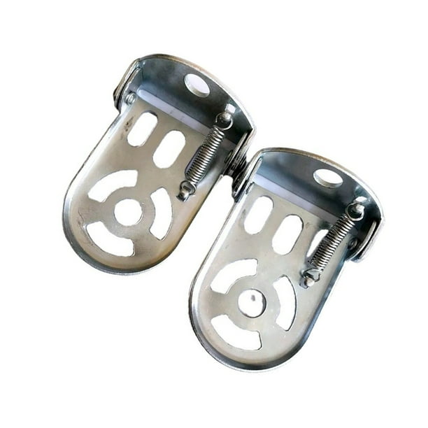 Toystoory 2 piezas de repuesto para reposapiés de bicicleta, reposapiés plegable de acero, pedales, accesorios, actualización modificada Ciclismo Plata Toystoory OD029733-02
