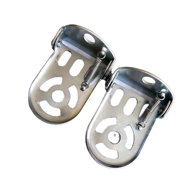 Naiovety 2 piezas de repuesto para reposapiés de bicicleta, reposapiés plegable de acero, pedales, accesorios, actualización modificada Ciclismo Plata Naiovety OD029733-02