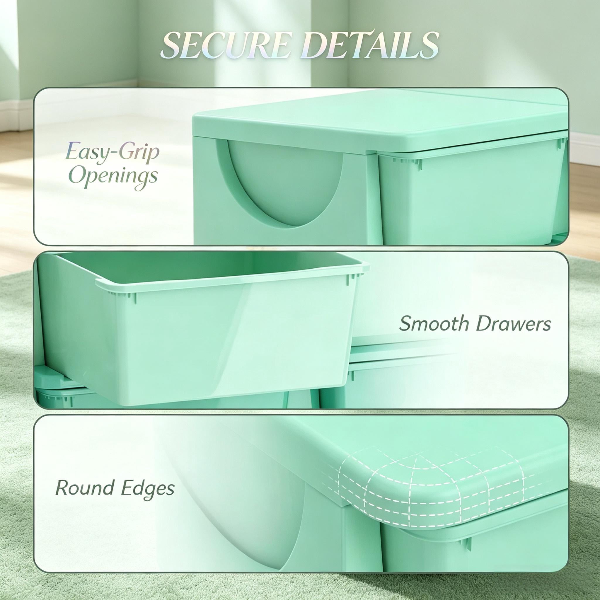 Chic Storage Tower,Space-Saving Vertical Drawer Unit,Multi-Tier Toy Organizer,Storage Drawers,