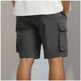 thumbnail image 5 of Nfurl Hiking Cargo Shorts for Men Lightweight Summer Beach Shorts Travel Golf Work Shorts Drawstring Elastic Waist Tactical Shorts Mens Casual Quick Dry Shorts 9 Inch Inseam, 5 of 8