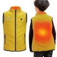 thumbnail image 4 of Gamivast Boys Vests Size 4-15 Printed Stand Collar Zip up Sleeveless Puffer Jackets with Multiple Heating Zones and 5-Levels Warm Washable USB Coats with Zipper Pockets Outerwear no Power Bank, 4 of 5