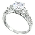 thumbnail image 4 of 925 Sterling Silver Ring Wedding Band Women's Engagement Round Cz Stones, 4 of 4
