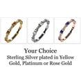 thumbnail image 4 of Silver Stackable Princess Birthstone Ring - White Gold - Sz 6 - March, 4 of 7