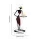 thumbnail image 3 of Waiter Candle Holders Ornament Iron Candle Stand Stylish Table Centerpiece For Home Bedroom Wedding Dining Room And Party Decor Equipped With Electronic Candles, 3 of 6
