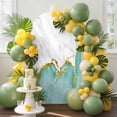 thumbnail image 3 of Turquoise Gold Marble Wedding Arch Cover,Stretchy Spandex Arch Backdrop Stand Covers 7.2 FT,Modern Abstract Marble Crack Texture Round Top Arched Backdrop Cover for Birthday Party Baby Shower, 3 of 9