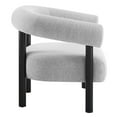 thumbnail image 3 of Modway Sable Upholstered Modern Fabric Armchair in Light Gray and Black, 3 of 9