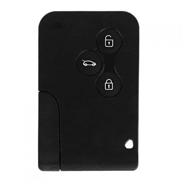 Mini caja de plástico de tarjeta de llave inteligente de Control remoto de coche de 3 botones para Renault Clio Megane 2 3 Koleos Jadeshay A
