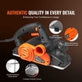 thumbnail image 7 of Dranite Electric Hand Planer, 3-1/4" Wide 16500 RPM High Speed Corded Planer with Wood Chamfering & Smoothing Kit for Woodworking and DIY Carpentry Projects, FCC Certified (Powerful Planing Tool), 7 of 7