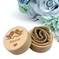 thumbnail image 3 of Fiudx 1 Caja de Madera para Anillos Personalizada para Bodas, San Valentín y Joyas., 3 of 5