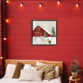 thumbnail image 4 of Stupell Industries Farmhouse Winter Barn Scenery Black Floating Frame Canvas Art, 25 x 25, by Janet Tava, 4 of 8