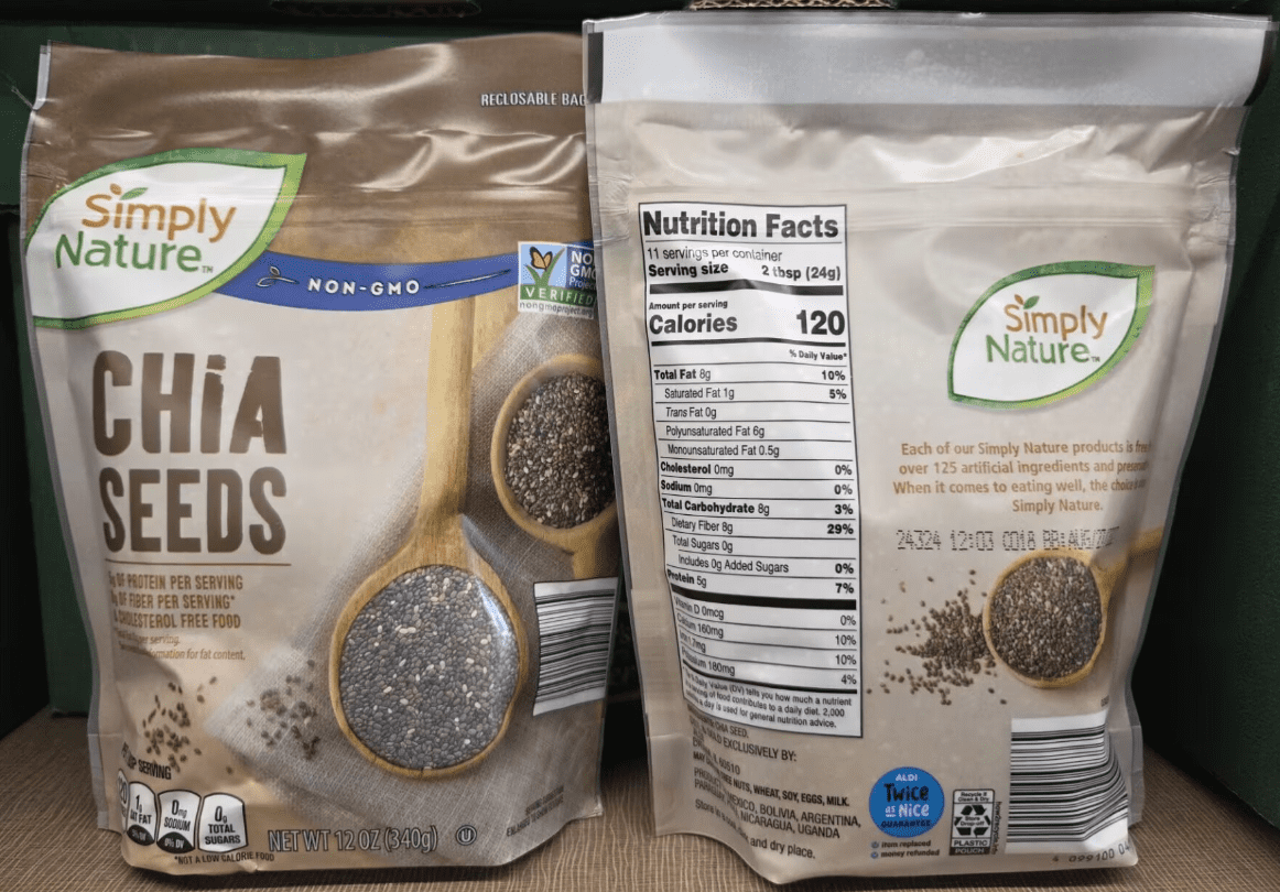 Simply Nature NON-GMO Chia Seeds 12oz 340g (2 Bags) - Walmart.com